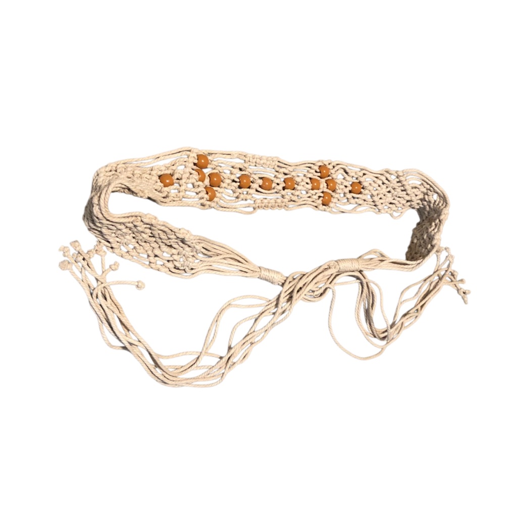 Macrame Belt Beaded